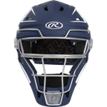 Rawlings Velo 2.0 Hocket-Style Catcher's Helmet | Adult | Navy/White