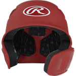 Rawlings 2022 R16 REVERSE 1-Tone Baseball Batting Helmet | Senior | Matte Scarlet Red