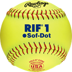 Rawlings 10-Inch Official USA RIF 1 Softball | 1 Dozen