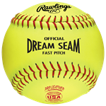 Rawlings 12-Inch Official USA NFHS Fastpitch Softball | 1 Dozen