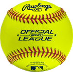 Rawlings | ROLB1Y Yellow Official League Competition Grade Baseballs | 14u | 1 Dozen