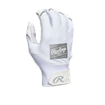 Rawlings Youth Clout Batting Gloves | White/White | XL