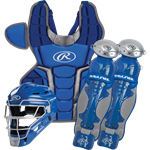 Rawlings 2022 Renegade 2.0 Intermediate Catcher's Set, Ages 12-15, Royal/Silver