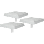 RAWLINGS JACK CORBETT 15-INCH HOLLYWOOD SET OF 3 BASES