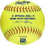 Rawlings 12-Inch Official Babe Ruth Softball | 1 Dozen