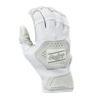 Rawlings Workhorse Youth Batting Gloves | White/White | S