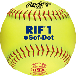 Rawlings 10-Inch Official USA RIF 1 Softball | 1 Dozen