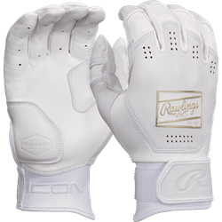 Rawlings Icon Batting Gloves | White | XX-Large