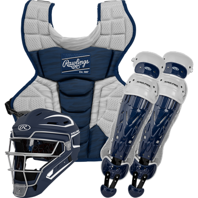 Rawlings Velo 2.0 Catcher's Set | Youth | Navy