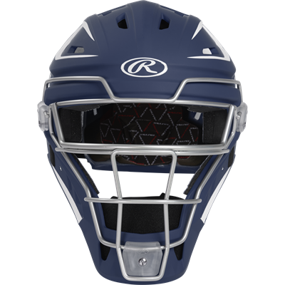 Rawlings Velo 2.0 Hocket-Style Catcher's Helmet | Adult | Navy/White