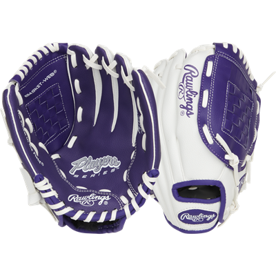 Rawlings Player Series Youth Glove | LHT | Purple/White | 10 in