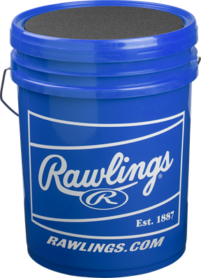Rawlings 6 Gallon Youth Raised Seam Ball/Bucket Combo - Includes 30 R100-UPY Balls