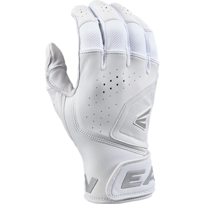 Easton Adult MAV Pro Baseball Batting Gloves | White/White | Small