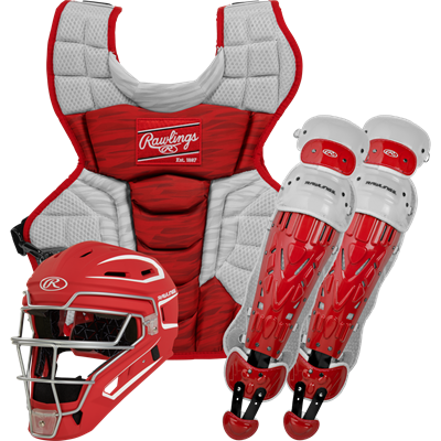 Rawlings Velo 2.0 Catcher's Set | Youth | Scarlet