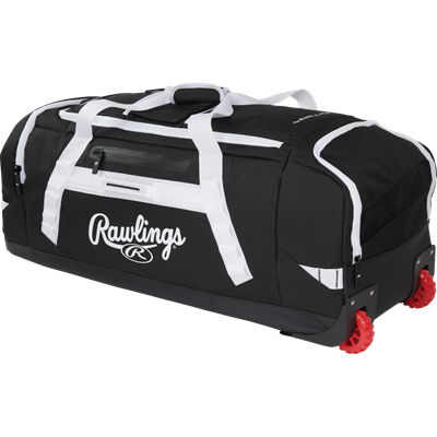 Rawlings Yadi2 Wheeled Equipment Bag | Catchers Gear & Equipment | Black