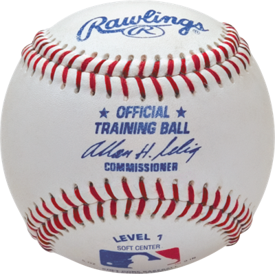 Rawlings Level 1 Polyeurethane Soft Center Ages (5-7) Training Baseballs