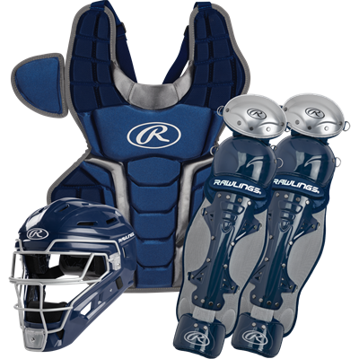 Rawlings 2022 Renegade 2.0 Youth Catcher's Set, Ages 12 & Under, Navy/Silver