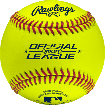 Rawlings | ROLB1Y Yellow Official League Competition Grade Baseballs | 14u | 1 Dozen
