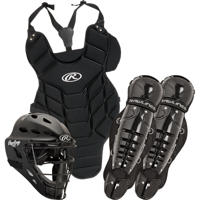 Rawlings | Players Series Baseball Catchers Box Set | Youth Ages 7 & Under | Black