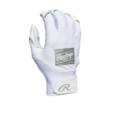 Rawlings Youth Clout Batting Gloves | White/White | XL