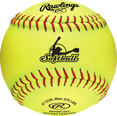 Rawlings 12-Inch Collegiate/High School/Travel Practice Fastpitch Balls | Half-Dozen