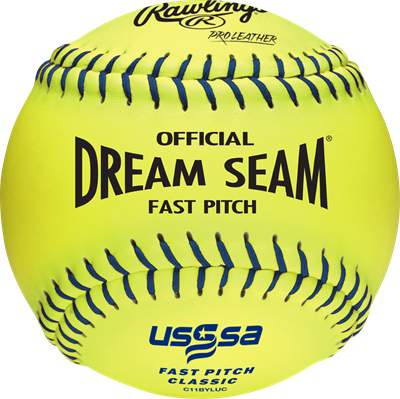 Rawlings 11-Inch Official USSSA Fastpitch Softball | 1 Dozen